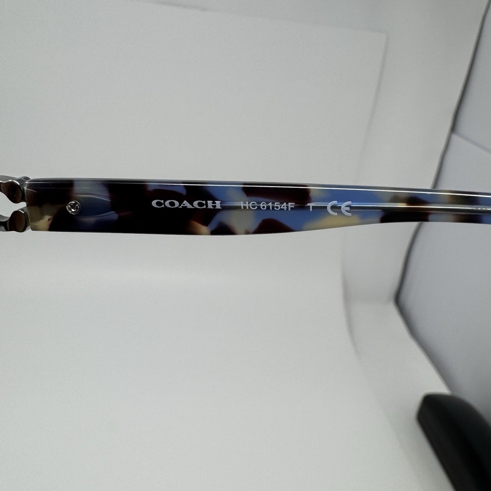 COACH HC6154F 5613 Blue Tortoise Authentic Eyeglass Sunglass Freames 52- 17‑140 - Picture 7 of 13